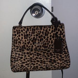 Thompson Leopard Small Top-handle Bag